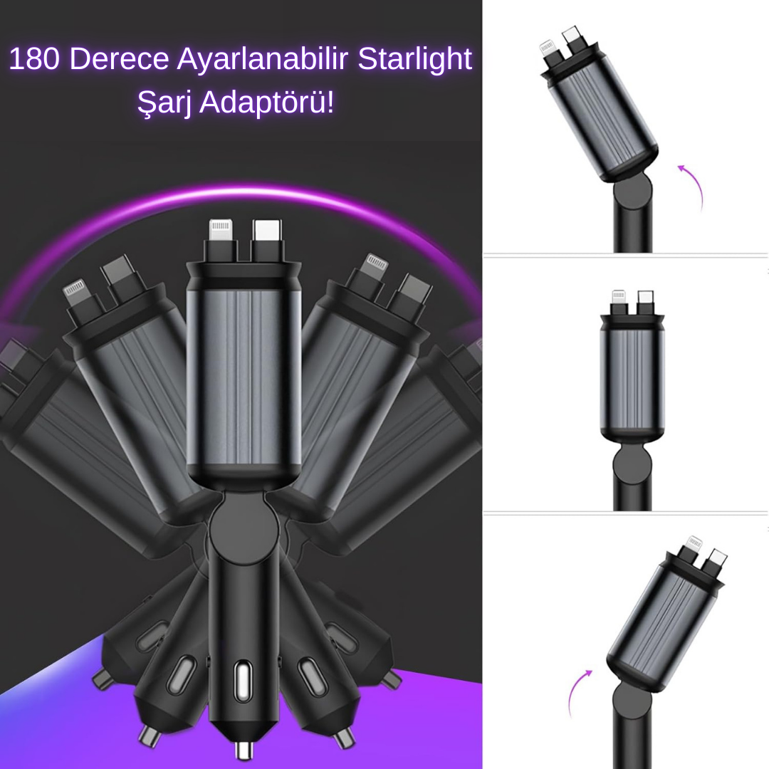Galaxy Starlight Çakmaklık Şarj Adaptörü